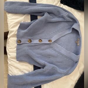 J CREW women’s sweater (cropped) size small in purple/blue color